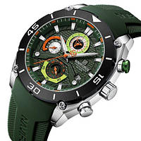 Чоловічий наручний кварцовий годинник Naviforce Faster Зелений
