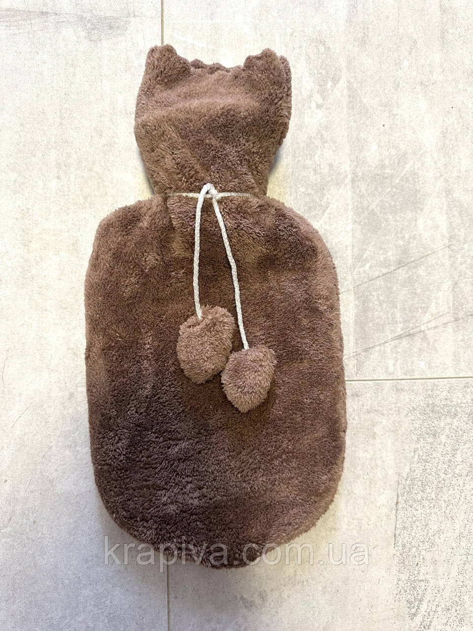 Грілка багаторазова водна в чохлі, водяна гумова грелка тепла для тіла рук ніг, дитяча доросла тип А, фото 1