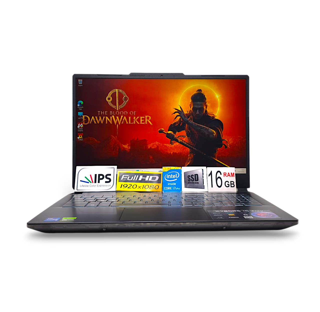 Ноутбук MSI Cyborg 15.6 IPS 144Hz Core i7-12650H 16Gb SSD 1TB RTX4060 8GB