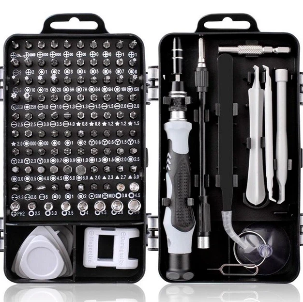 Набір інструмктів прецизійних викруток Ultimate 115-в-1 для електроніки AND-9, фото 1