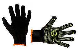 Рукавички Intertool 60/40 з точкою 90г чорні 10" SP-0125 (12 шт.)