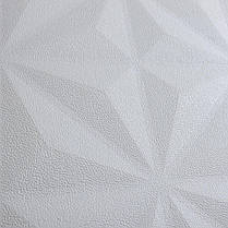 Самоклеюча 3Д панель 700x700x6мм декоративна стельова панель біла зірки, фото 4