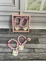 Набір для волосся дитячий рожевий (ВІ 2320)