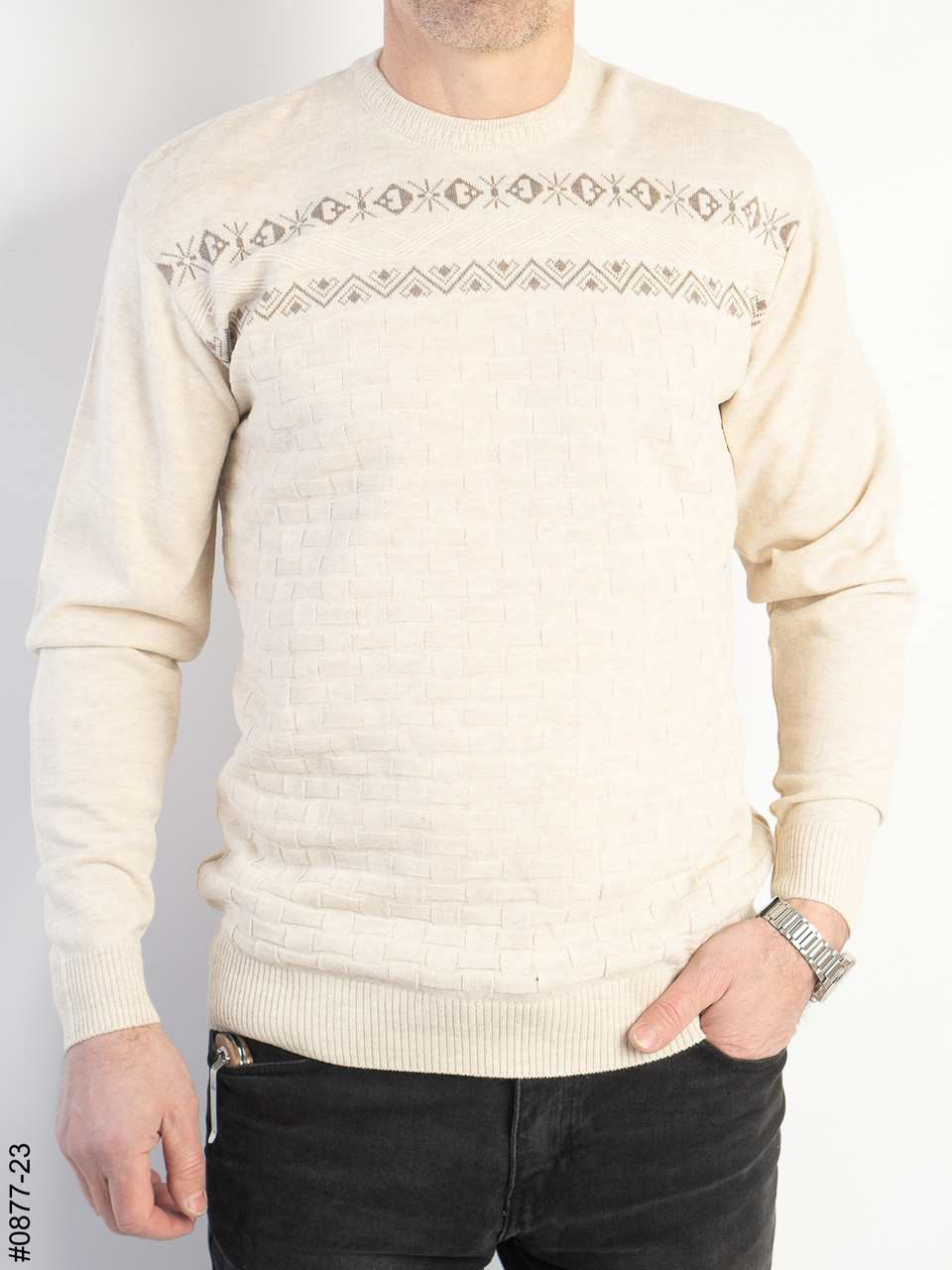 0877-23 Светр чоловічий норма (3 од: XL,XXL,3XL), фото 1