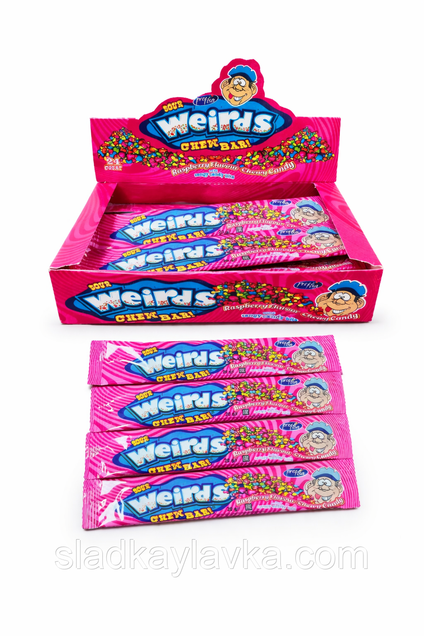 Жувальна цукерка Weirds Chew Bar Sour 24 шт (Profisa), фото 1