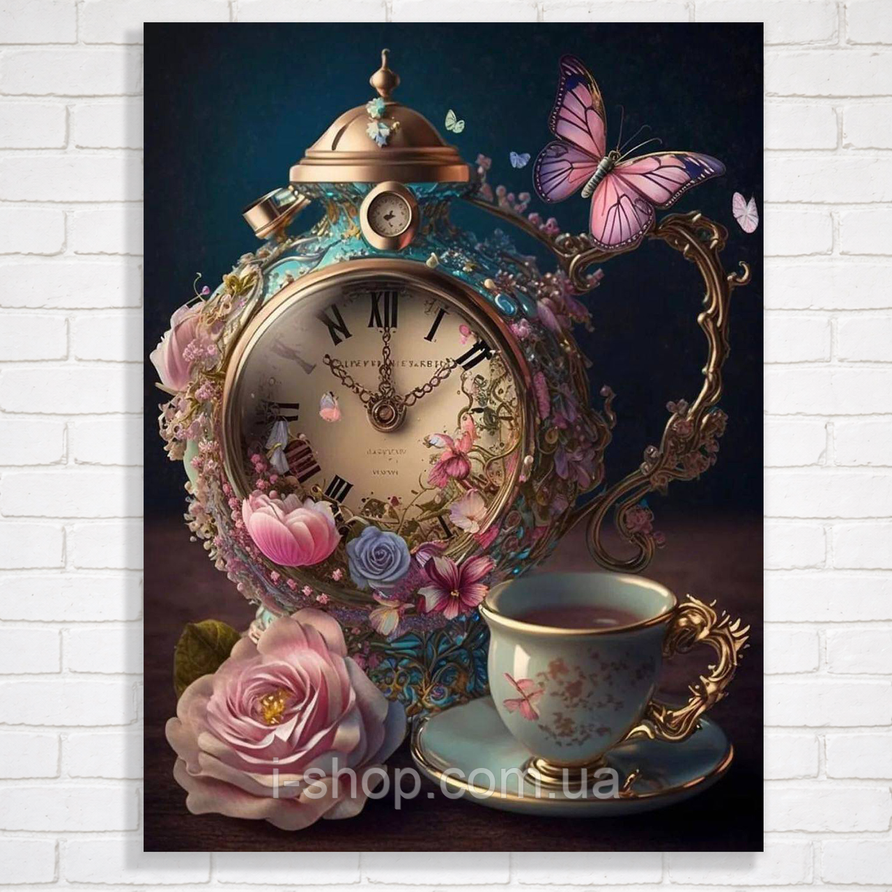 Алмазна мозаїка з рамкою Чарівність часу 30x40 см набір для творчості алмазна мозаїка Dreamtoys, фото 1