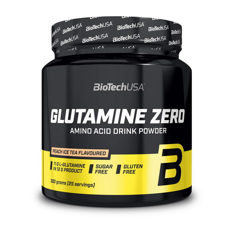 BioTech Glutamine Zero (300 g, peach ice tea), фото 1