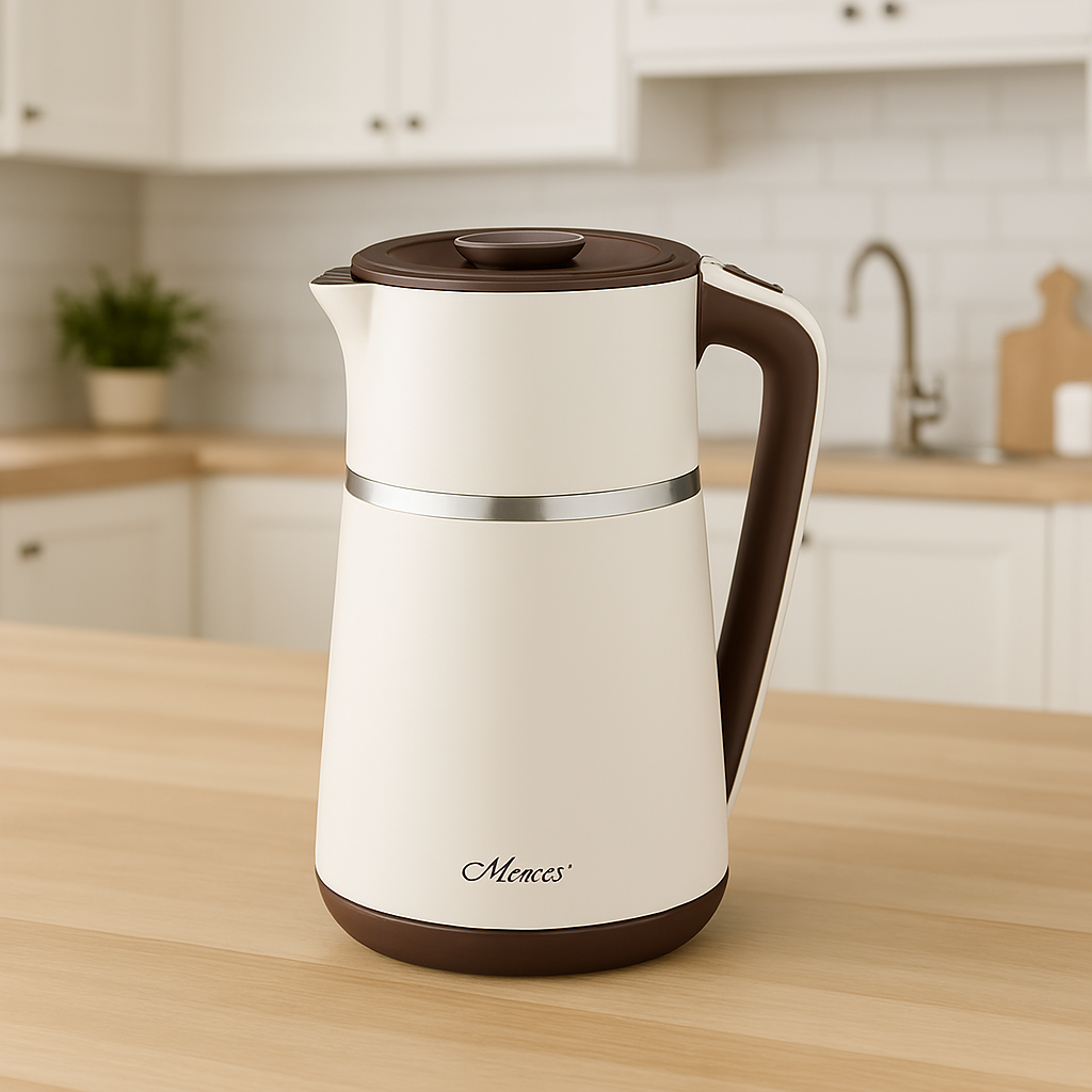 Електрочайник (MR-030) 1,7л, Нержавіюча сталь, молочний, Maestro, Арт.2067