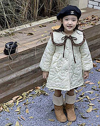 Плащ для дівчинки в ромашки Молочний 8363, 152, XTT, Молочний, Для дівчаток, Весна Осінь, 98