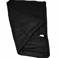 Флісова ковдра з підігрівом від Power Bank 140х190см тепла зимова електроковдра. Чорна