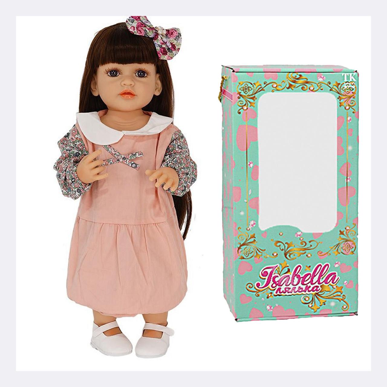 Лялька, функціональна, висота: 50 см, датчик руху, звуки: сміх, плач, засинає, гумова, імітація скляних очей, фото 1