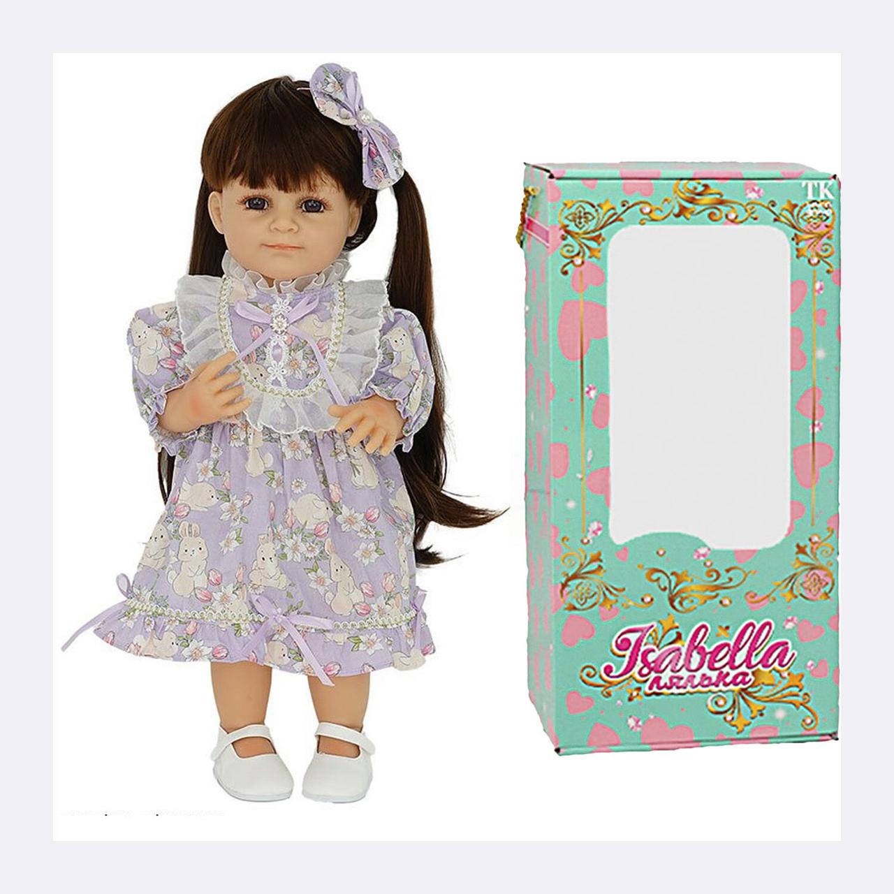 Лялька, функціональна, висота: 50 см, датчик руху, звуки: сміх, плач, засинає, гумова, імітація скляних очей, фото 1