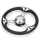 Кермове колесо в човен катер неіржавка сталь і пластик 13,5'