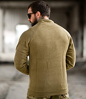 Тактична зимова кофта фліс зсу на змійці койот із малюнком COY-124