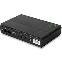 ДБЖ для роутера, повербанк UPS Mini DC1018P для роутерів 10400mAh (18W 1A*5V/9V/12V) Black, фото 4