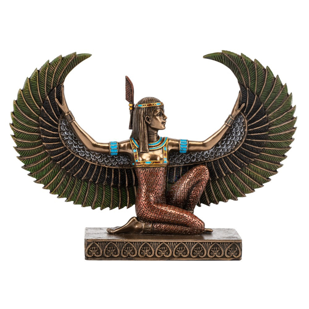 Декоративна статуетка "Ісіда. Богиня захисту та відродження" з полістоуну від італійського бренду Veronese висота 15,5 см, фото 1