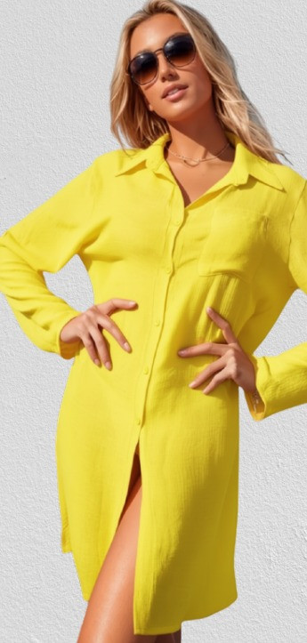 Туника Жоржетта FUBA 1-006 желтый(В НАЛИЧИИ ТОЛЬКО 42 44 46 УКР р-ры)