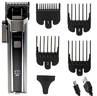 Машинка для стрижки волосся Mesko MS 2842, USB-C, LED-дисплей, IPX6, 200 хв роботи, титаново-керамічні леза