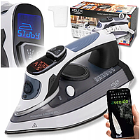 Парова праска Adler AD 5053 3000 Вт з LCD-дисплеєм, 11 режимів, паровий удар 240 г/хв