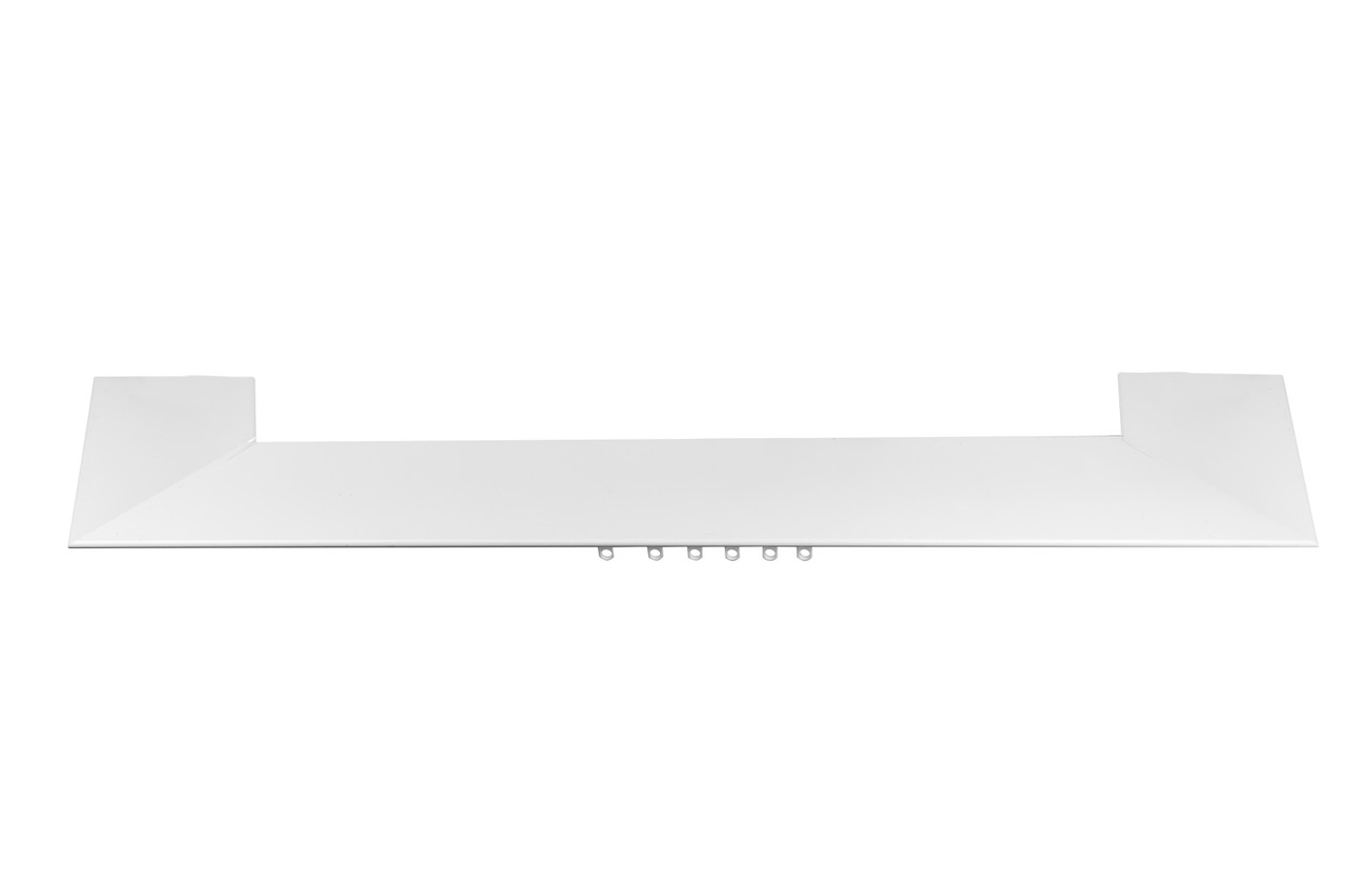 Карниз для штор стельовий дворядний з кутами Техно 15.2 Білий, Преміум, алюмінієвий, фото 1