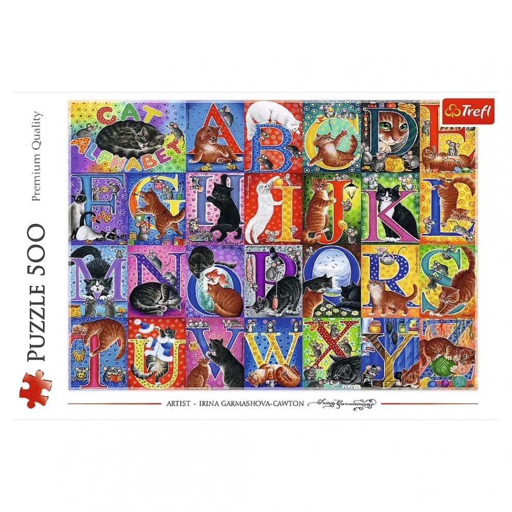 75275 Trefl Пазли "500" Котяча абетка, шт, фото 1