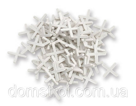 Набір дистанційних хрестиків для плитки 1,5 мм / 200 шт INTERTOOL HT-0350, фото 2