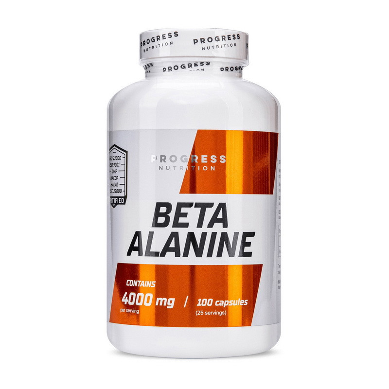 Progress Nutrition Beta Alanine 4000 mg (100 caps), фото 1