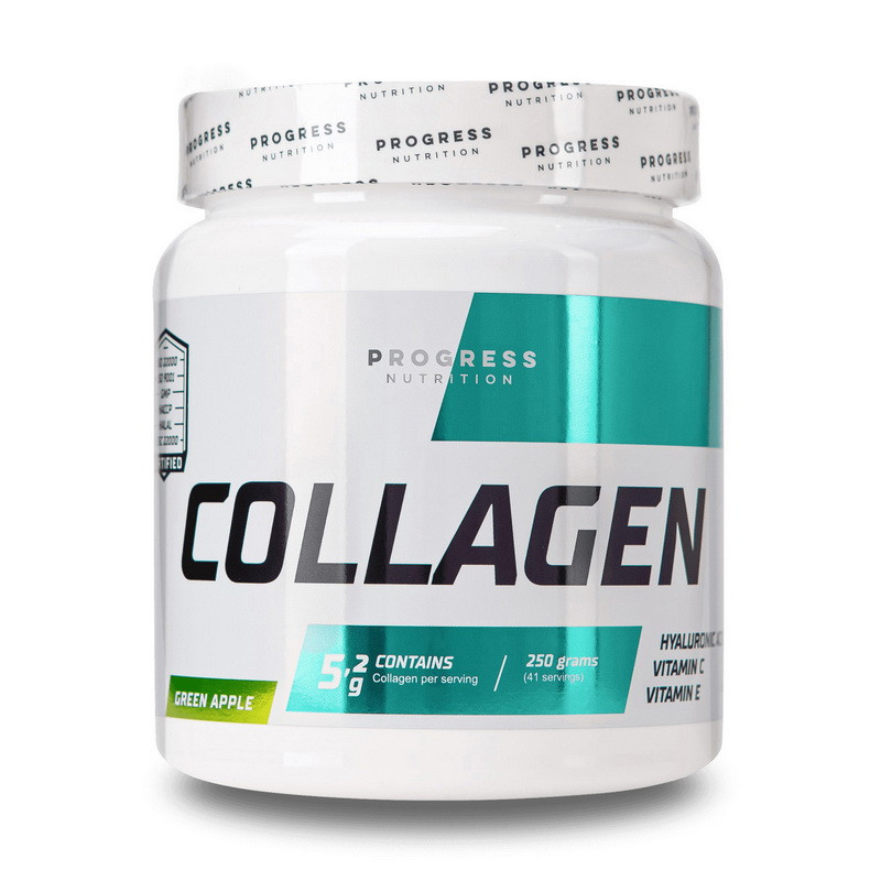 Progress Nutrition Collagen (250 g, green apple), фото 1