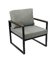 Крісло "Софора" (сірий на чорному)