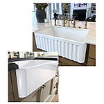 Керамічні мийки для кухні з переднім бортом