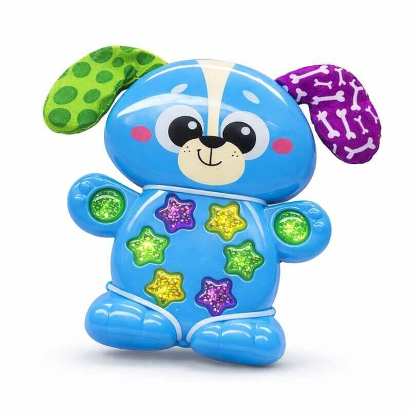 Музичний телефончик-іграшка Собачка Kids Hits KH09/002 — інтерактивна іграшка для малюків світло, звуки та шелесткі вушка, фото 1