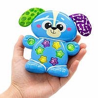 Музичний телефончик-іграшка Собачка Kids Hits KH09/002 — інтерактивна іграшка для малюків світло, звуки та шелесткі вушка, фото 2