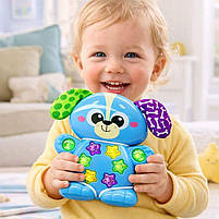 Музичний телефончик-іграшка Собачка Kids Hits KH09/002 — інтерактивна іграшка для малюків світло, звуки та шелесткі вушка, фото 7