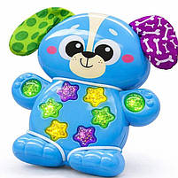 Музичний телефончик-іграшка Собачка Kids Hits KH09/002 — інтерактивна іграшка для малюків світло, звуки та шелесткі вушка, фото 5