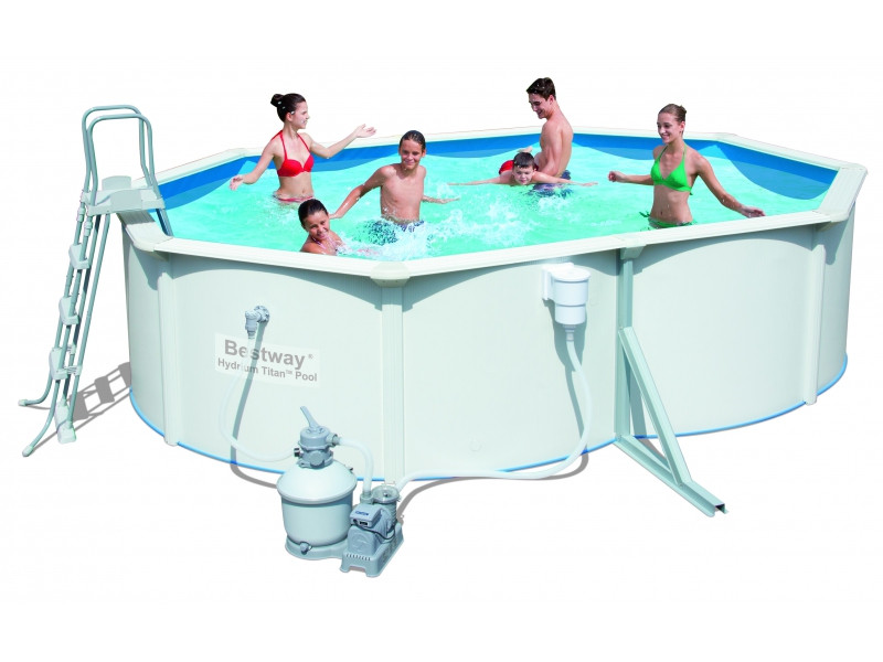 Збірний басейн Bestway Hydrium (56586) з піщаним фільтром (500x360x120 см)