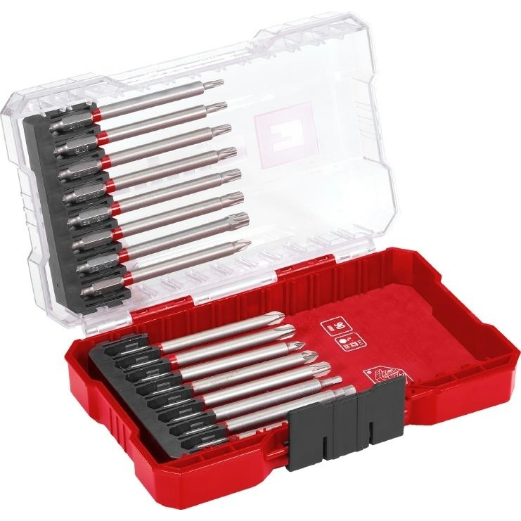 Біти Einhell PH, PZ, Torx, 80мм, кейс набір 16шт — Гарантія
