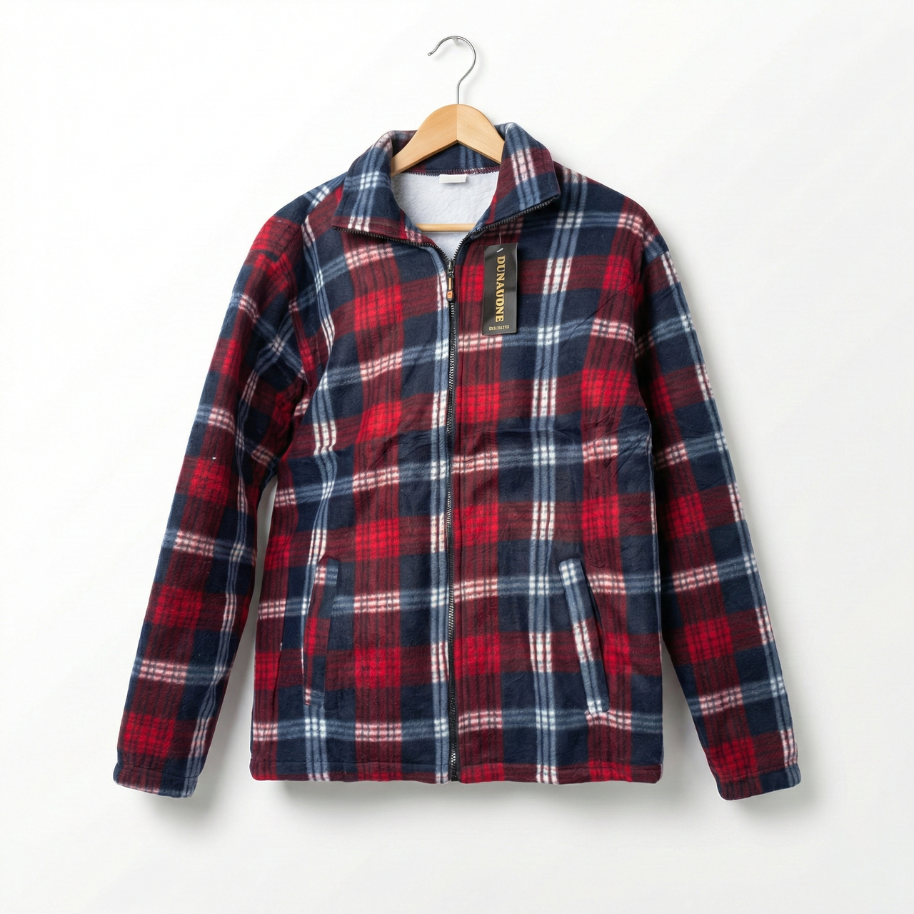 Чоловіча зимова куртка-сорочка на хутрі. Тепла кофта в клітинку (Фліс) 52-62 Батал, фото 1