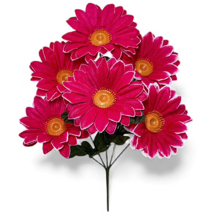 Штучні квіти букет гербери ритуальні, 35см, фото 1