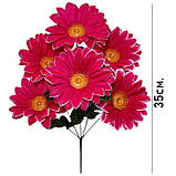 Штучні квіти букет гербери ритуальні, 35см, фото 2