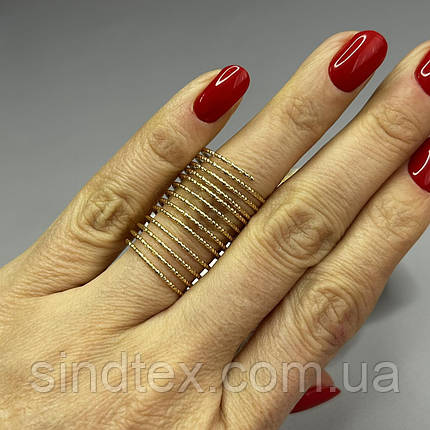 Основа для каблучки пружина Ø20 мм - лимонне золото 18К, фото 1