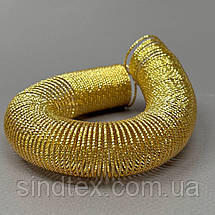 Основа для каблучки пружина Ø20 мм - лимонне золото 18К, фото 3