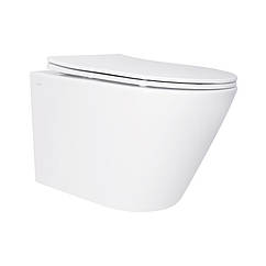 Унітаз підвісний Qtap Swan безободковий Ultra Quiet з сидінням Soft-close QT16335179W