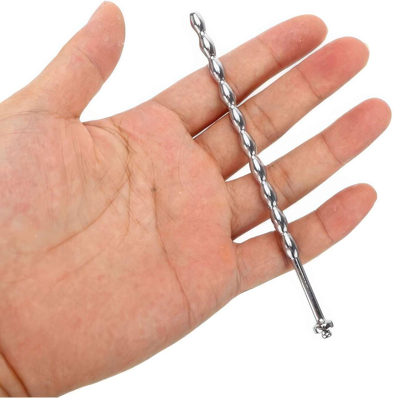 Уретральний стимулятор металевий Straight Rod 120x6 мм Сріблястий