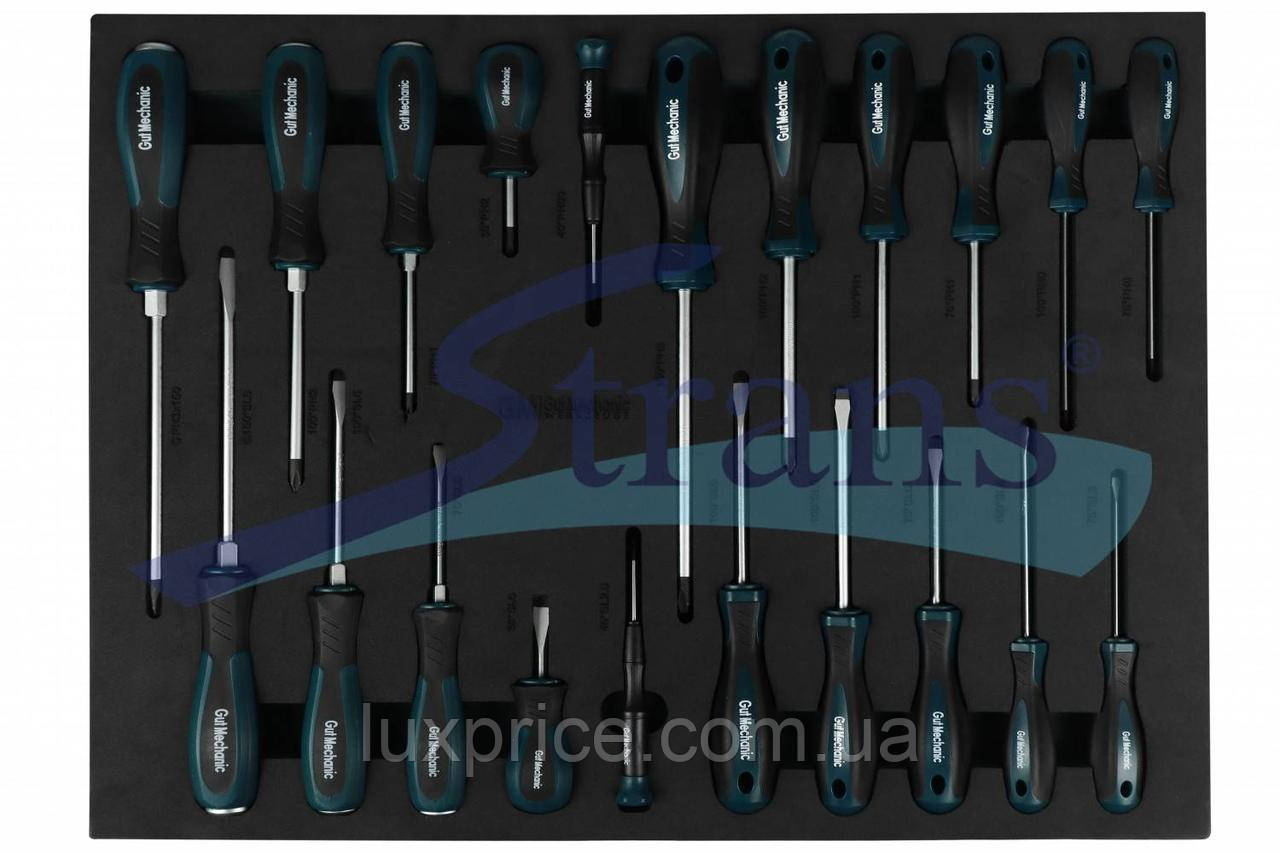 Набір викруток магнітних в ложементі Gut Mechanic 21Шт Sts10021LuxPrice, фото 1