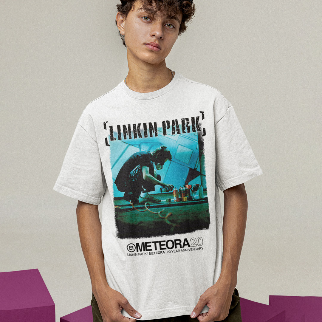 Футболка унісекс Linkin Park (Meteora 20th Anniversary Edition) M білий, фото 1