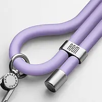 Ремінець для смартфона ArmorStandart Silicone Rope Titanium Violet with Grey holder (ARM76274)