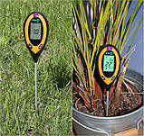 Професійний аналізатор ґрунту 4 в 1 FLO 89000 (РН, вологість, освітленість, температура). Польща, фото 3