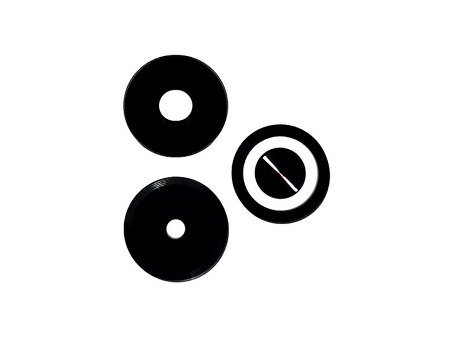 Скло камери для Infinix Hot 40i чорне (комплект 3 шт.), фото 1