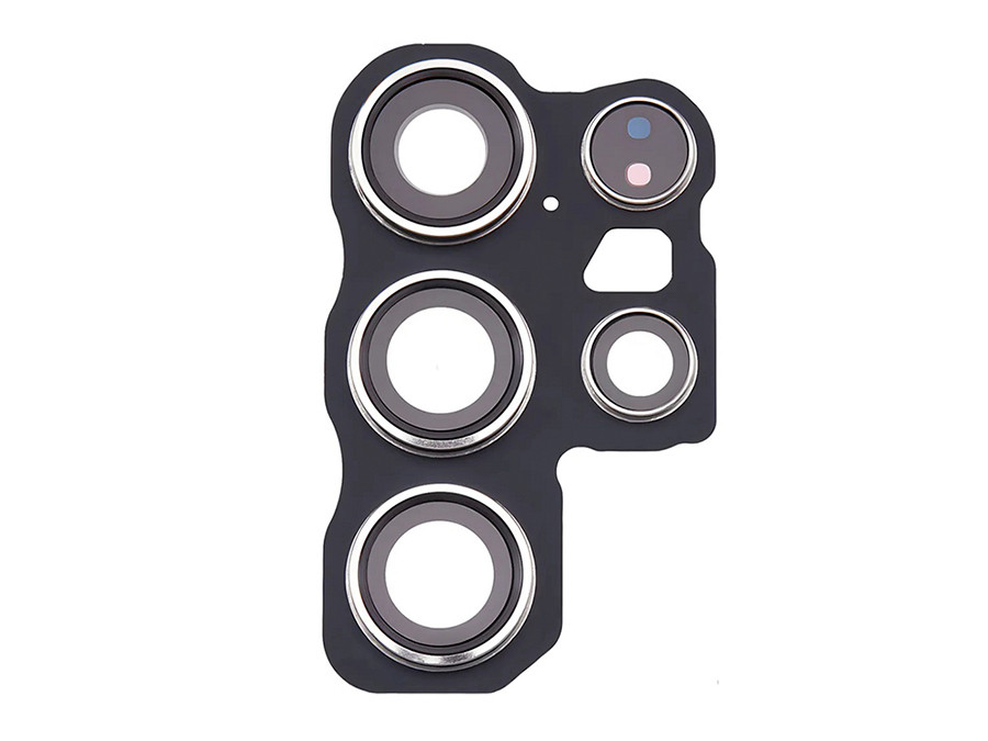 Скло камери для Samsung S24 Ultra (S928) з рамкою чорного кольору, фото 1