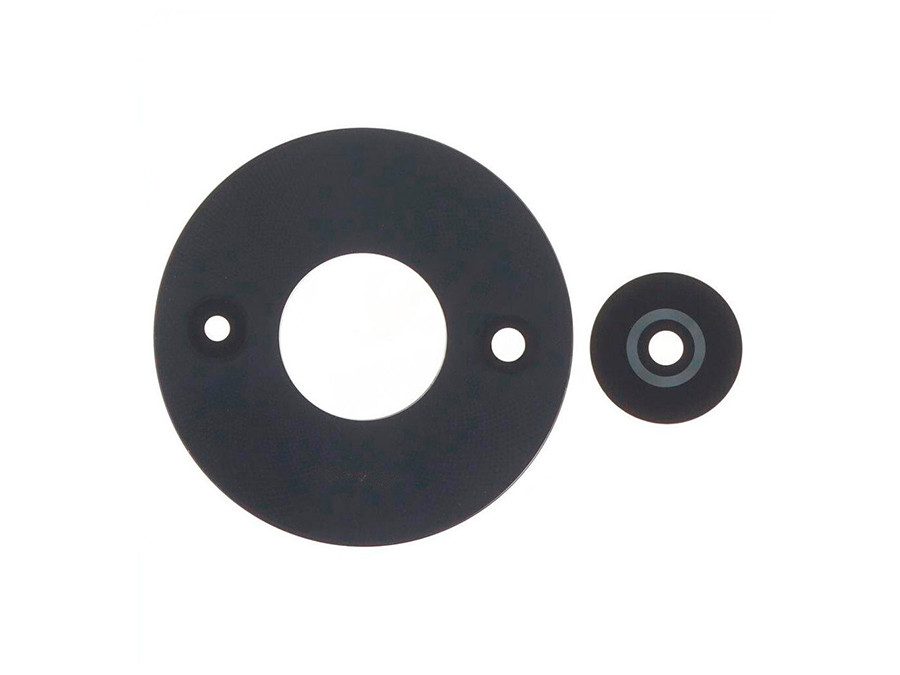 Скло камери для Xiaomi Redmi A3 чорне (комплект 2 шт.), фото 1